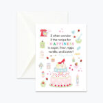 Greeting happy birthday card